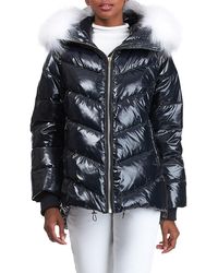 gorski men's fox fur trim parka