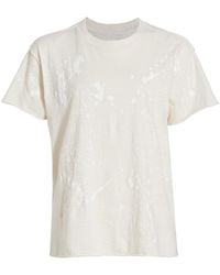 NSF Moore Splattered Cotton T-shirt - White