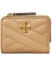 Tory Burch Kira Chevron Chain Wallet (Devon Sand) Handbags - ShopStyle
