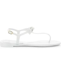 teiya bow detail jelly sandals