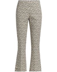 Piazza Sempione Kim Ankle-crop Corduroy Trousers in Natural | Lyst