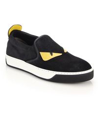 fendi monster slip on
