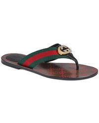 Gucci Flat sandals Women - Up to 34% off at Lyst.com