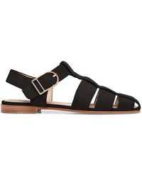 Gabriela Hearst Woven Calfskin Fisherman Sandals in Metallic | Lyst