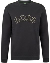 . Voorbijganger medeleerling BOSS by HUGO BOSS Salbo Lotus Sweatshirt in White for Men | Lyst