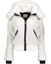 Sam. Nala Sherpa Hooded Jacket - White