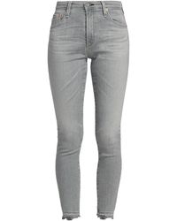 AG Jeans Farrah Stretch Skinny Fit Jeans - Gray
