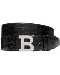$335 BLOOMINGDALE/'S MEN/'S BLACK GENUINE CROCODILE LEATHER FORMAL BELT SIZE 34