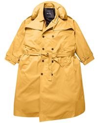 Hood By Air Neck Pillow Trench Jacket - Yellow