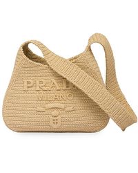 Prada Raffia Crochet Shopping Tote Black And Ivory Bag. Used.RRP1200