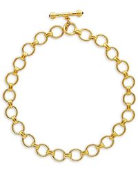 Elizabeth Locke Gold Rimini 19k Yellow Medium-link Toggle Necklace - Metallic