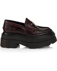 carter platform loafer in leather