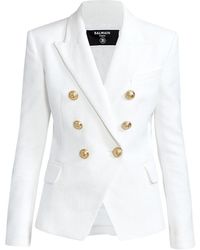 Basketweave Cotton Vest in White 