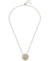 Majorica Allegra Faux-pearl & Goldplated Steel Pendant Necklace - White