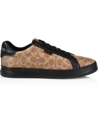COACH Signature Tennis Cup Sole Low-top Sneakers - Black