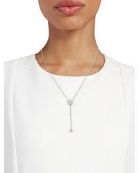 Phillips House Infinity 14k & Diamond Double Infinity Y-necklace - White