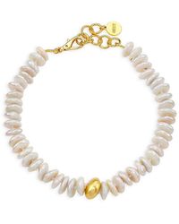 Nest 24k-gold-plated & 16-18mm Cultured Freshwater Pearl Necklace - Metallic