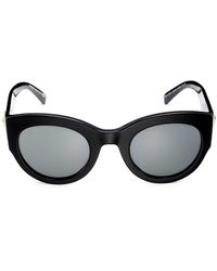 Versace 51mm Cat Eye Sunglasses - Black