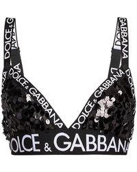 Dolce & Gabbana Synthetic Balconcino Sailor Print Bra White Bik269 in Black Save 60% Womens Clothing Lingerie Bras 