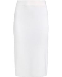 Victor Glemaud Wool Pencil Skirt - White