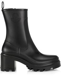 moncler loftgrip block heel rain boots