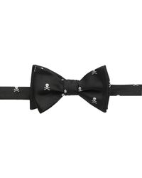 Polo Ralph Lauren Mens Tartan Plaid Wool Bow Tie Black