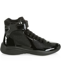 Prada Newac Patent Leather Sneakers in 