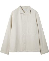 stand collar overshirt