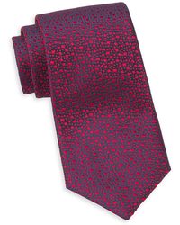 Charvet Neat Confetti Silk Tie - Purple