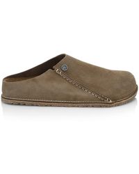 mens suede clogs