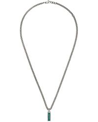 Gucci Dog Tag Necklace 236 in Black for 