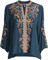 callisto velvet swing blouse