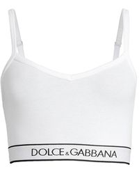 Dolce & Gabbana Logo Band Crop Top - Multicolor
