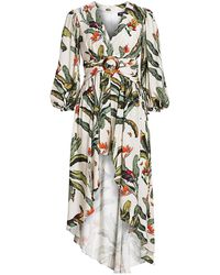 white high low romper