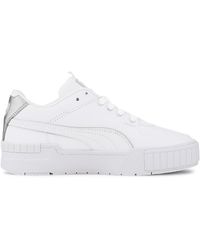 PUMA Cali Sport Intl Game Sneakers in White- Black-French Blue (White) |  Lyst