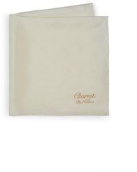 Charvet Silk Pocket Square - White