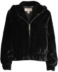 michael kors black fur jacket