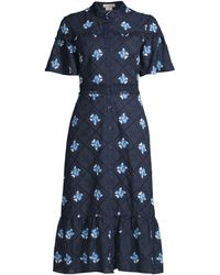 shoshanna white eyelet dress