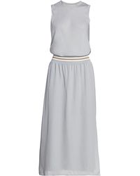 theory nilimary prosecco midi dress