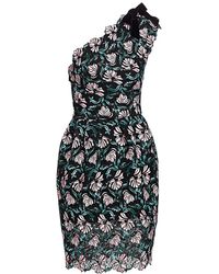 monique lhuillier velvet bodice appliqué tulle cocktail dress