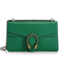 gucci green leather dionysus bag