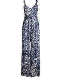 alexis raine flared satin jumpsuit