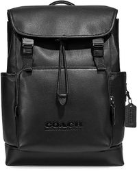 coach men's leather backpack