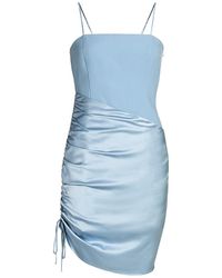 cinq à sept waverly satin overlay bodycon dress