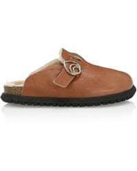 Brother Vellies Josh Leather Mules - Brown