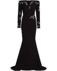 ウエディングドレス Bridal embellished crepe cape gown 685504 - www ...