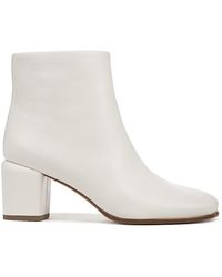 Vince Leather Maggie Ankle Boots | Lyst