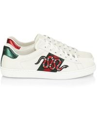 Gucci Ace Embroidered Sneaker - White