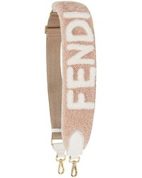 fendi shearling strap