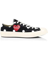 polka dot comme de garcon converse